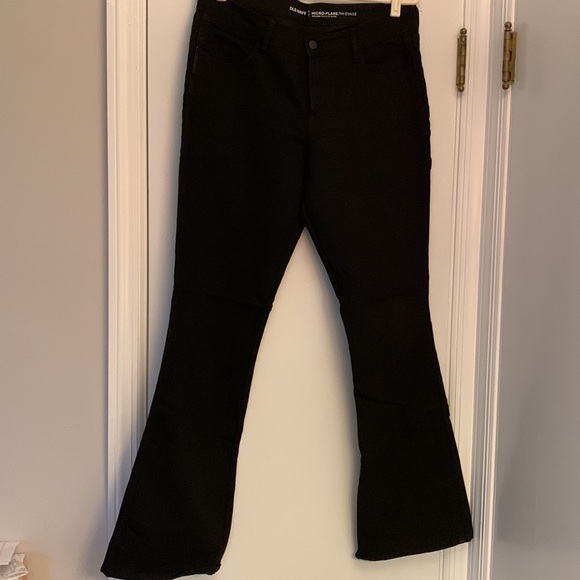 Old Navy Micro Flare Mod arise Black Jeans - 12R - Picture 2 of 5